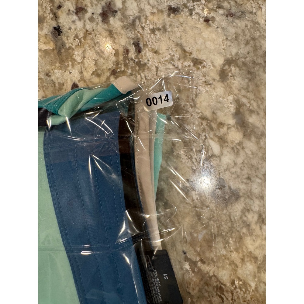 Hurley Phantom Mens 31 Board Shorts Teal Aqua Colorblock CJ5090-323 Surf Trunks - Picture 11 of 11